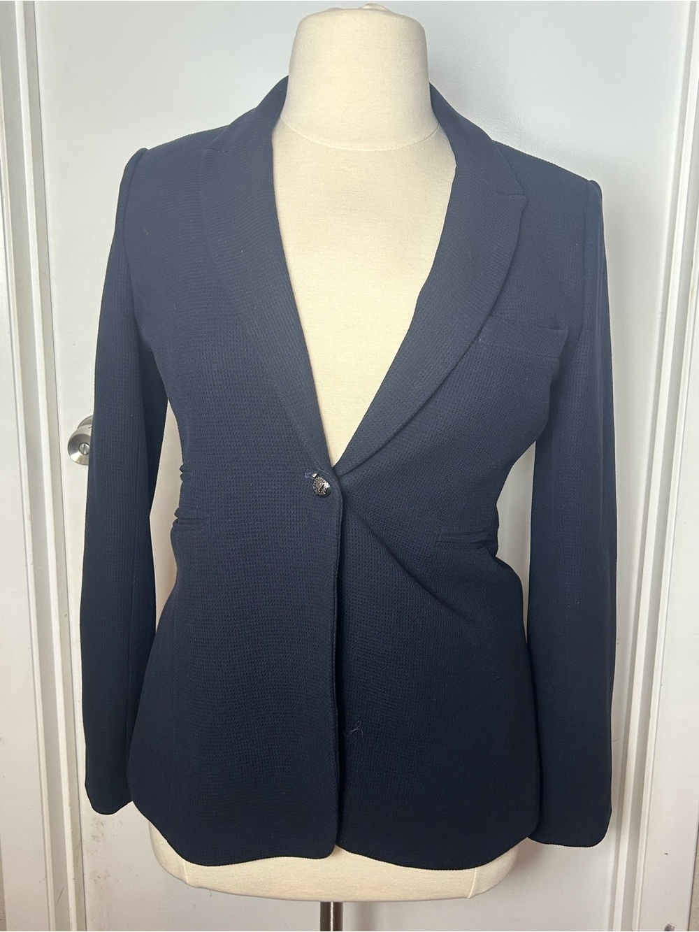 Philosophy Navy Single-Button Tailored Blazer
